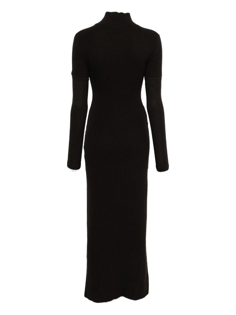 Federica Tosi Roll-neck Maxi Dress In Black