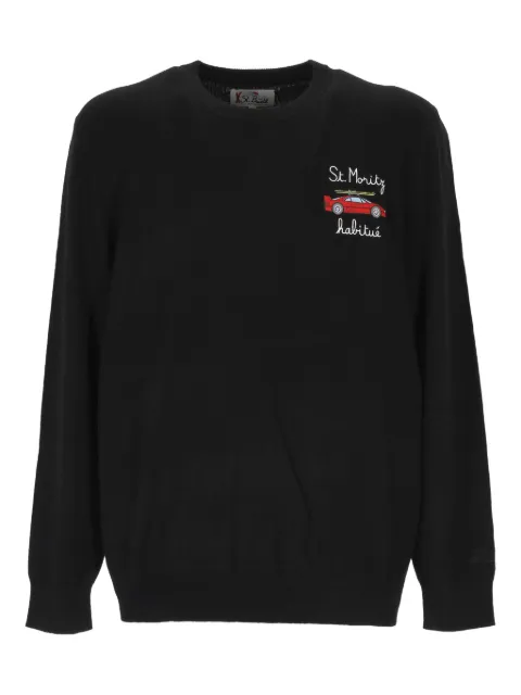 MC2 Saint Barth sudadera con cuello redondo y bordado