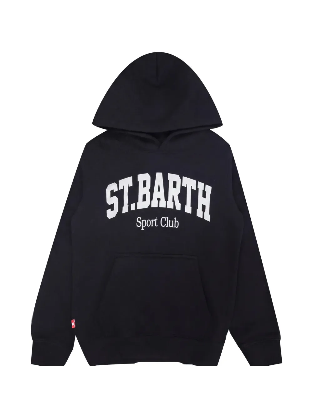 MC2 Saint Barth Kids Hoodie met logoprint Zwart