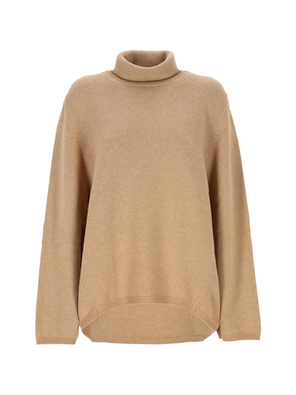 Lorena Antoniazzi roll-neck curved-hem knit - Toni neutri