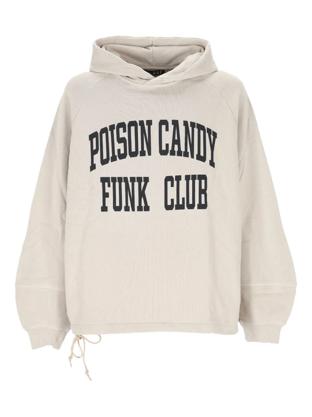 Applied Art Forms drawstring printed hoodie | Neutrals | Image 1