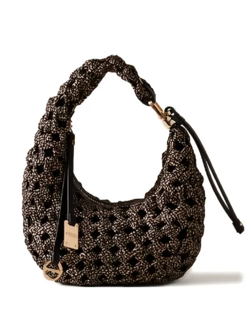 Borbonese mini La Nido woven shoulder bag