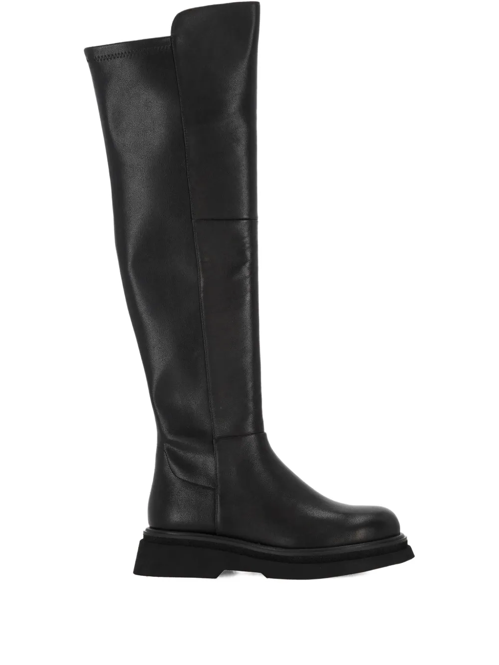 Bruno Premi leather over-the-knee boots Zwart