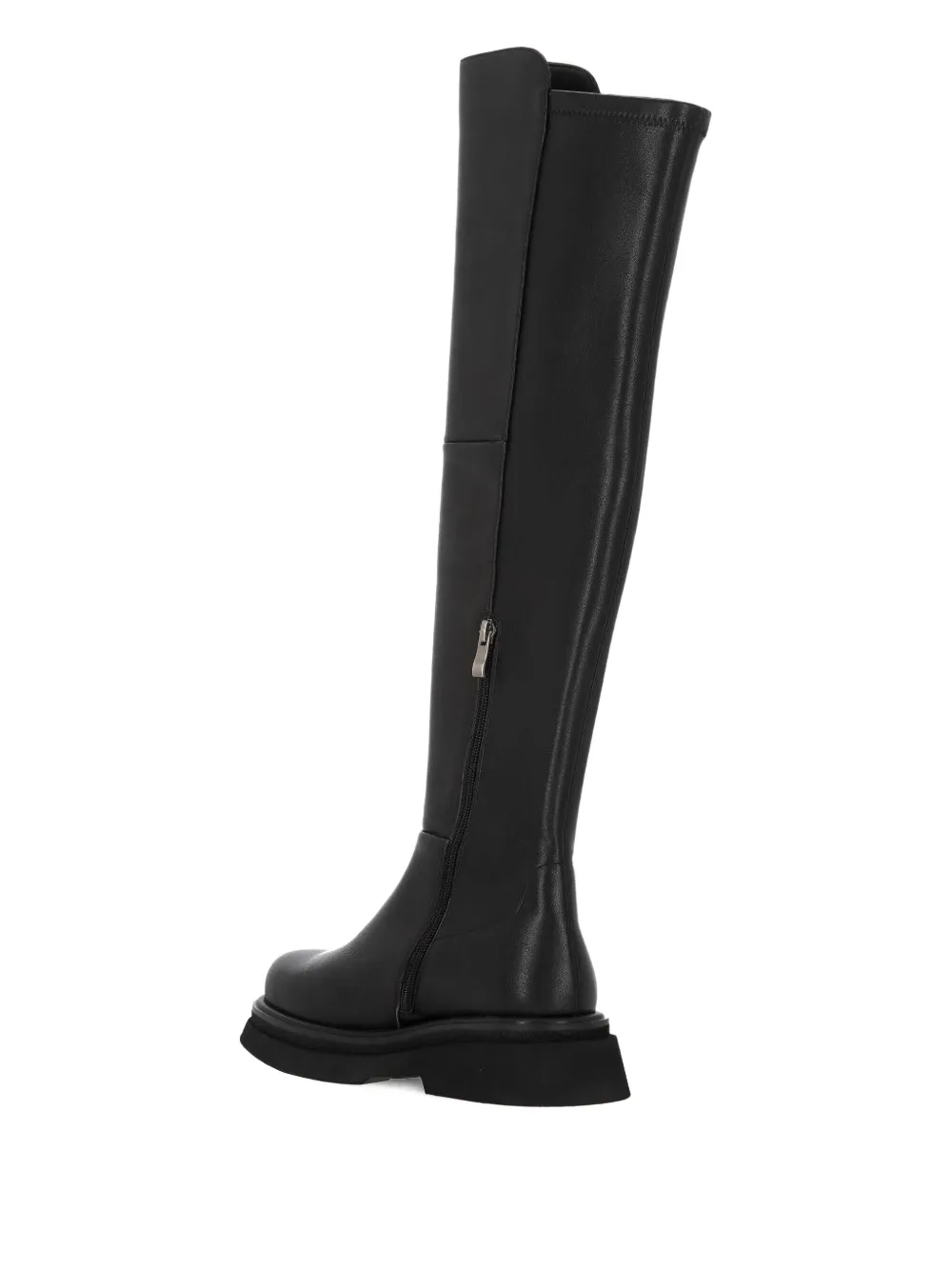 Bruno Premi leather over-the-knee boots Zwart