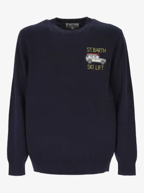 MC2 Saint Barth embroidery crew-neck sweater