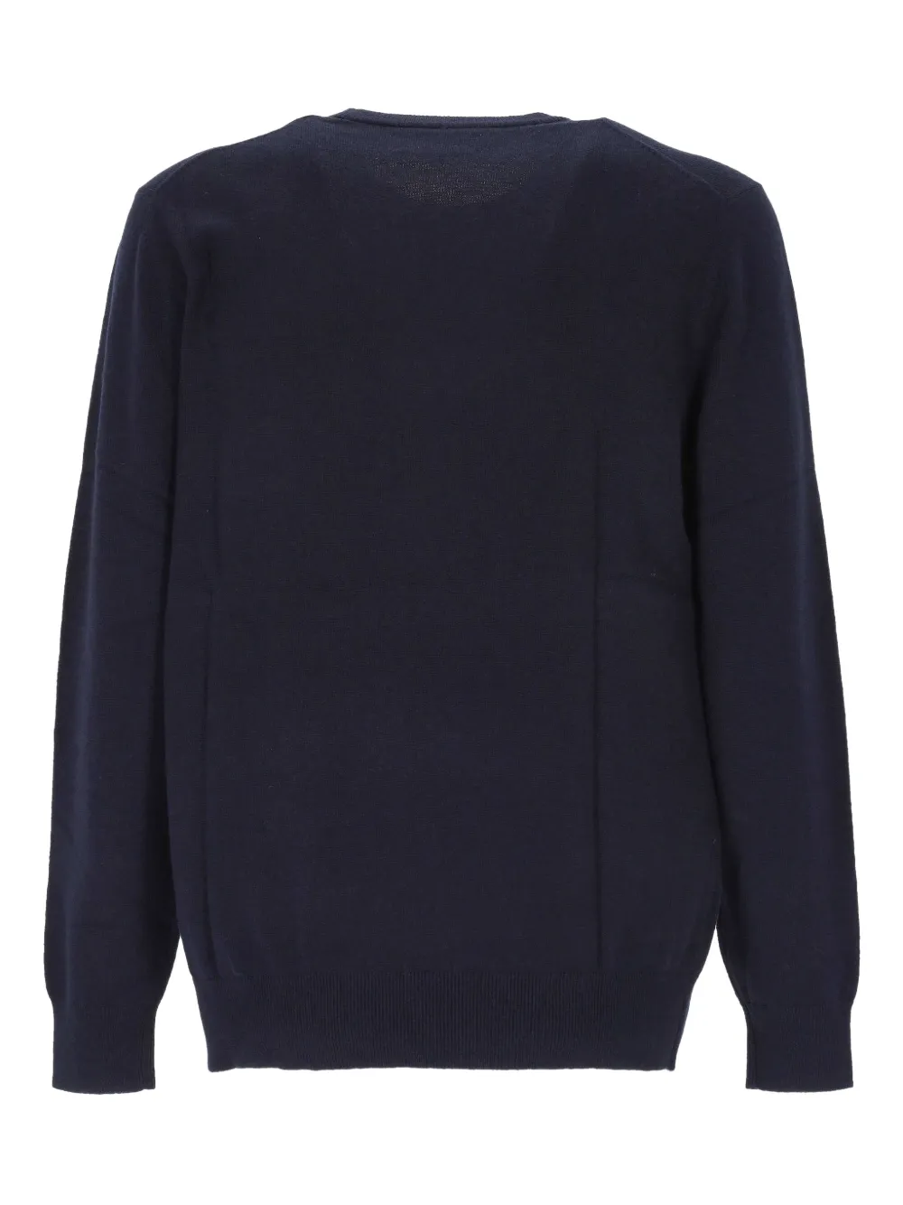 MC2 Saint Barth Trui met ronde hals en borduurwerk - Blauw