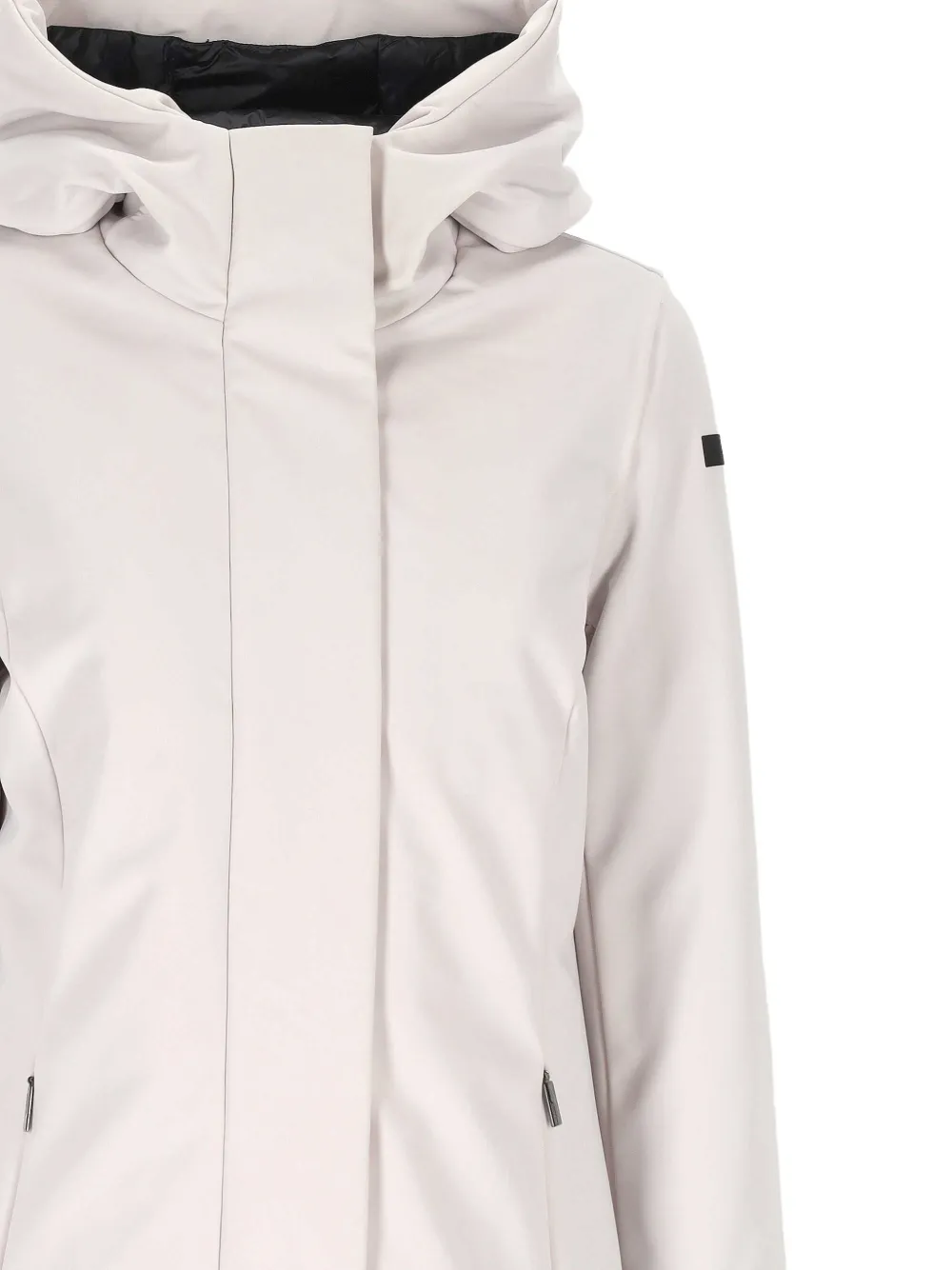 Rrd Surflex Hooded Long-sleeve Coat In White