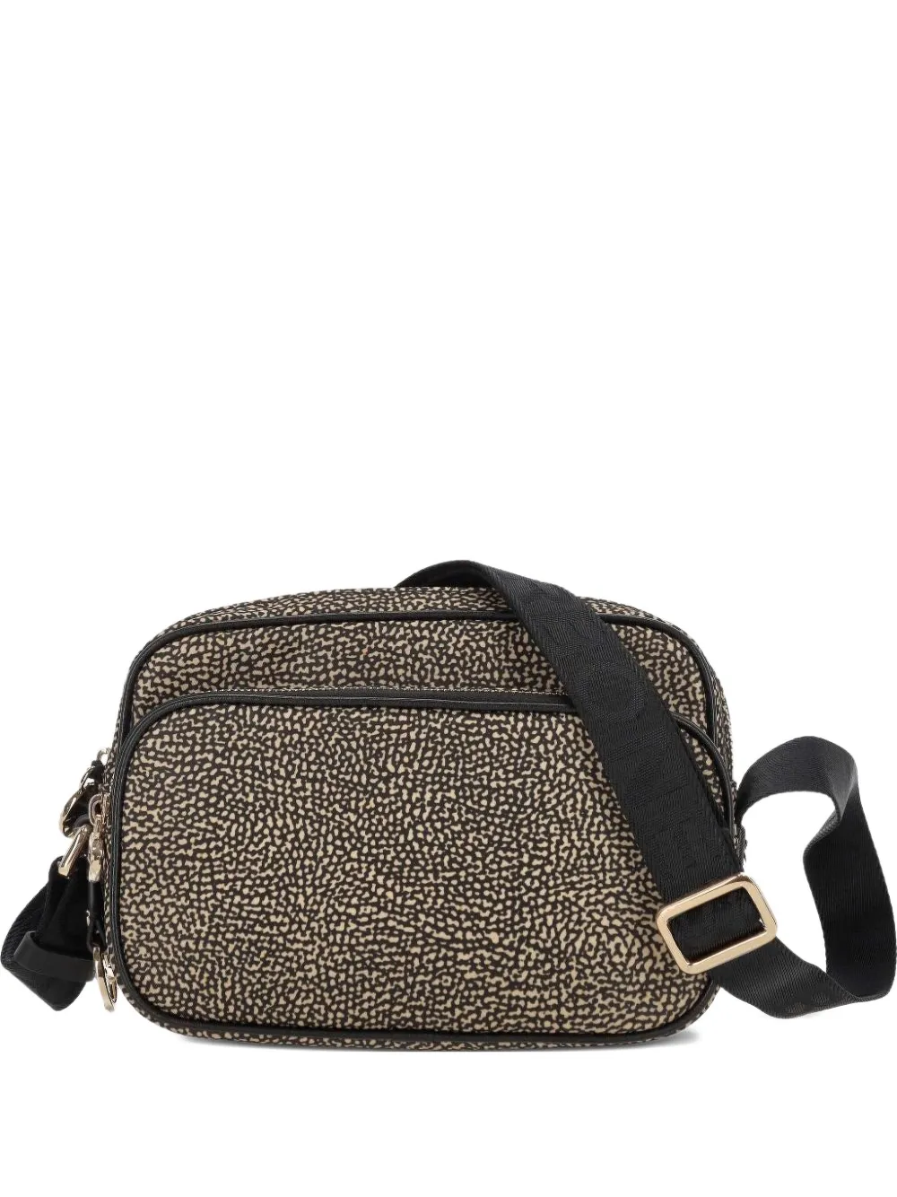Borbonese printed shoulder bag - Toni neutri