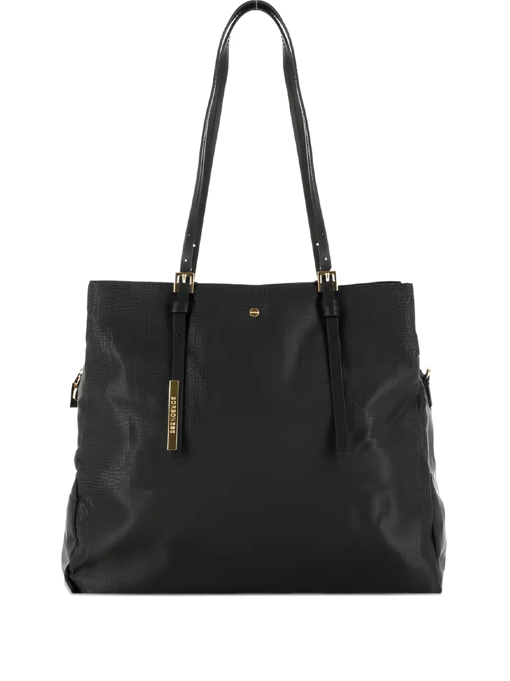Borbonese grained tote bag | negro | Image 1