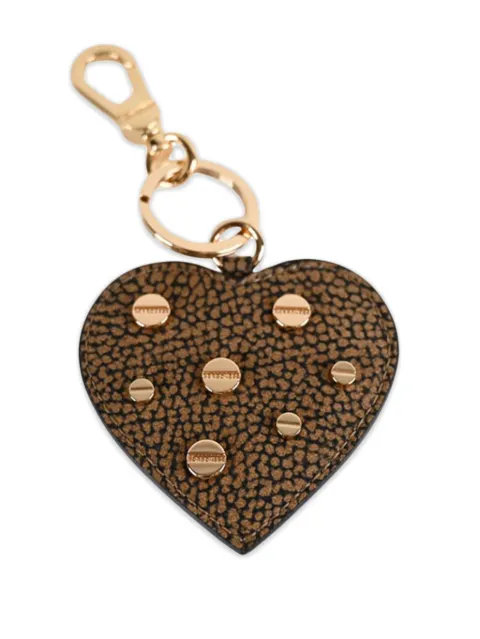 Borbonese heart stud keyring
