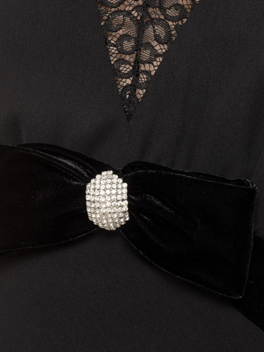 NISSA Midi-jurk met kristallen detail Zwart