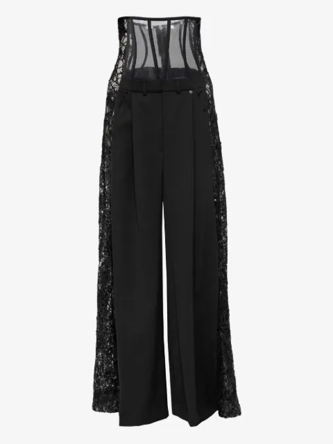 NISSA pantalones con pretina de tul