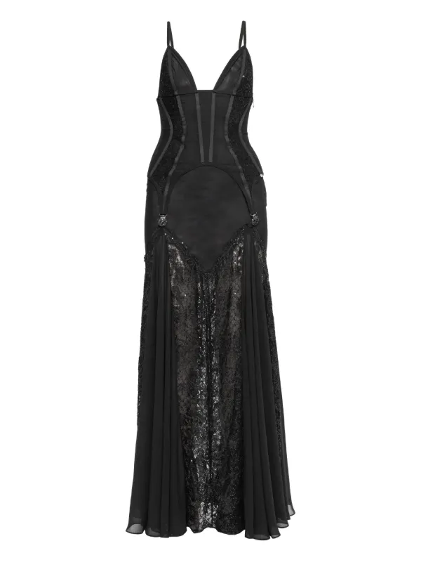 princess polly baby blue dress Nothing beats a classic black dress 🖤 The Rosario Maxi features Japanese  silk and a corset bodice for that perfect cinched silhouette✨ main image 1