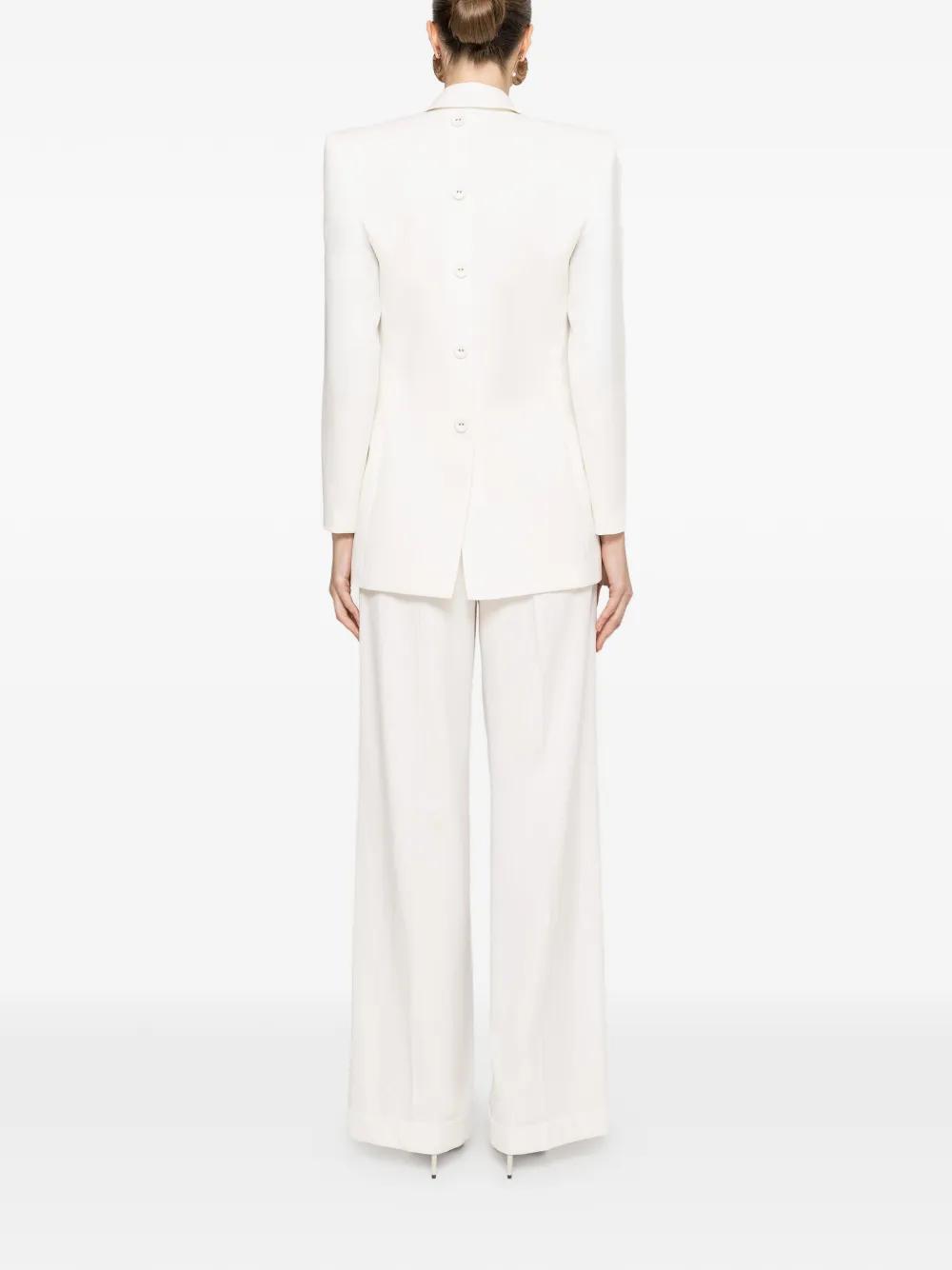 NISSA Blazer met dubbele rij knopen Wit