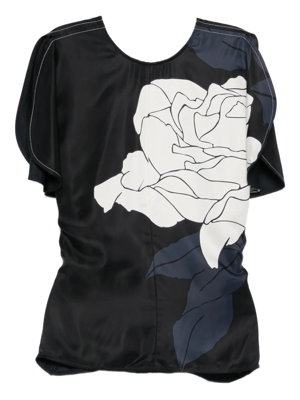 Victoria Beckham floral-print blouse - Nero
