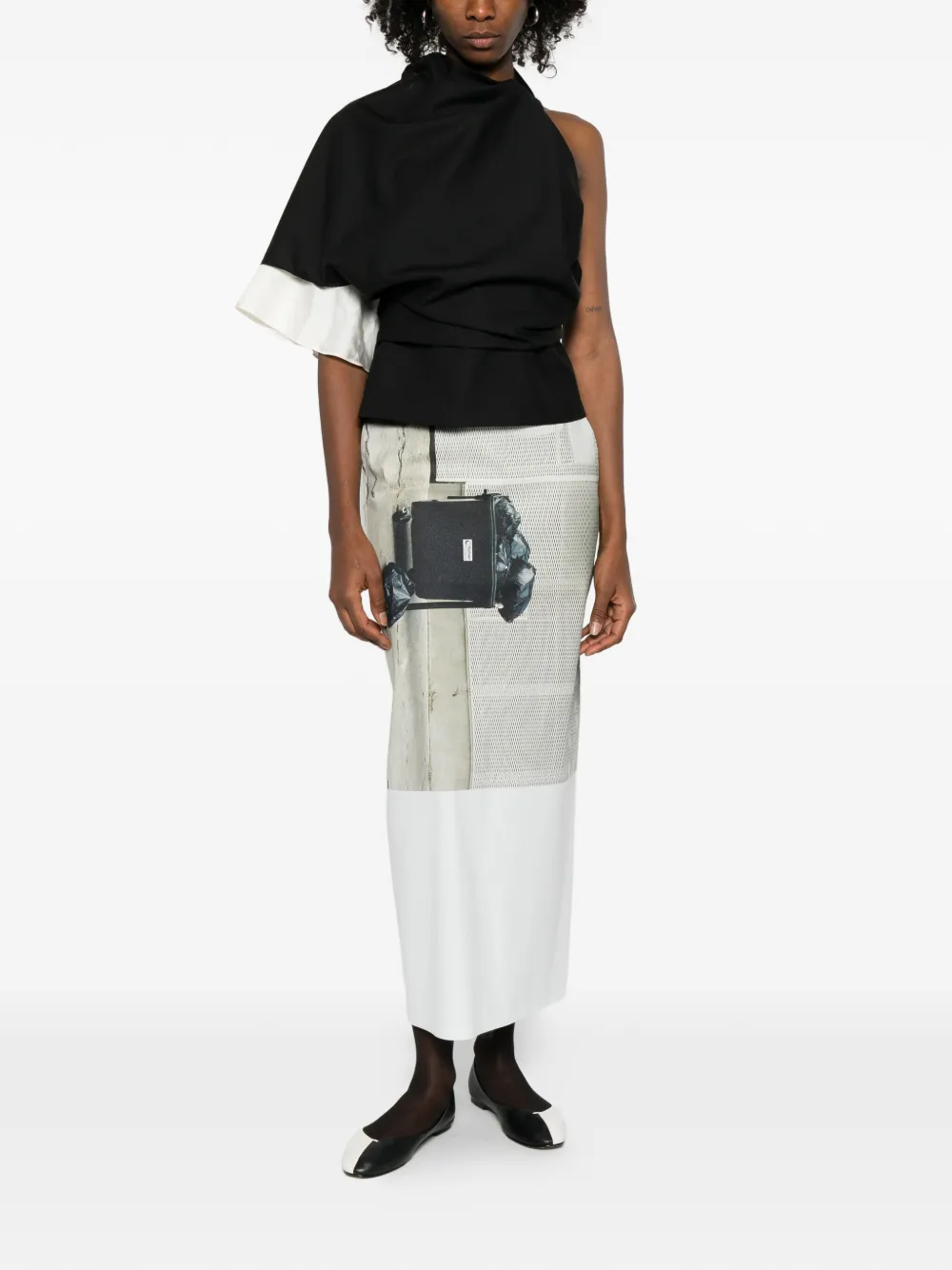 R&oacute;he halterneck blouse - Zwart