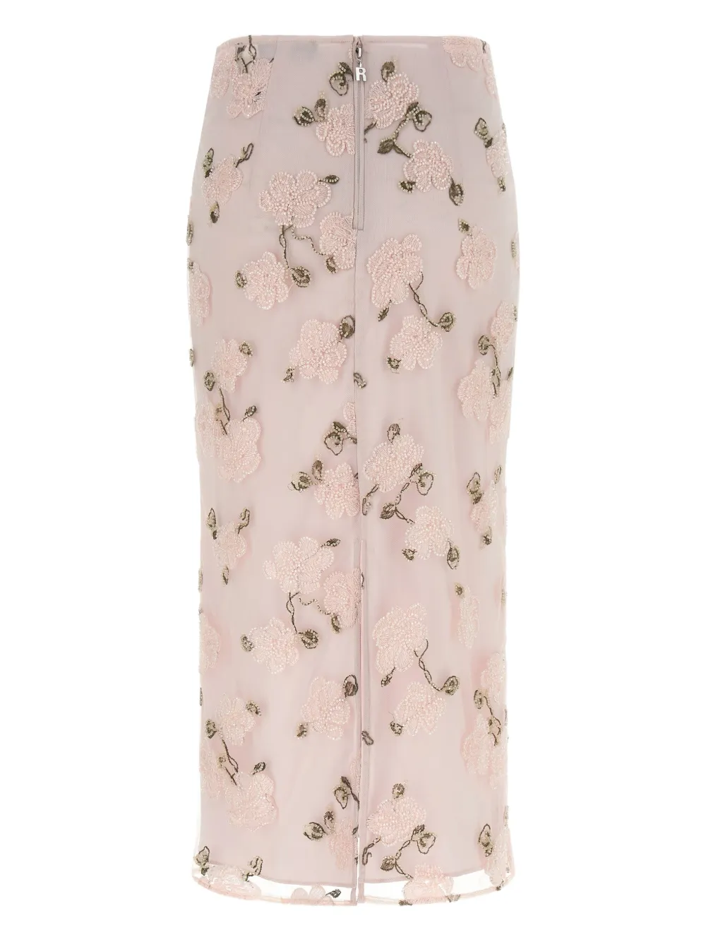 ROTATE BIRGER CHRISTENSEN beaded floral pencil skirt - Roze