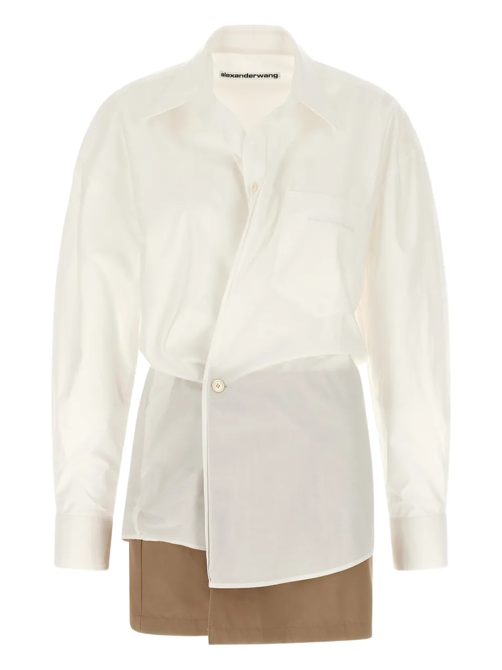 Alexander Wang asymmetric wrap mini dress | White | Image 1