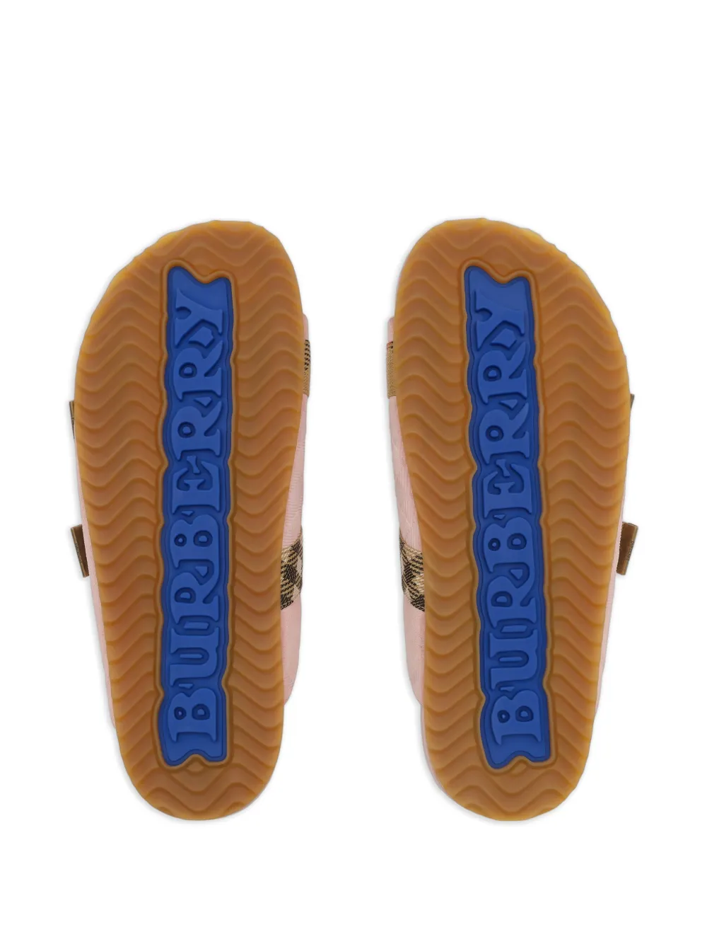 Burberry Urchin geruite sandalen met gesp Roze