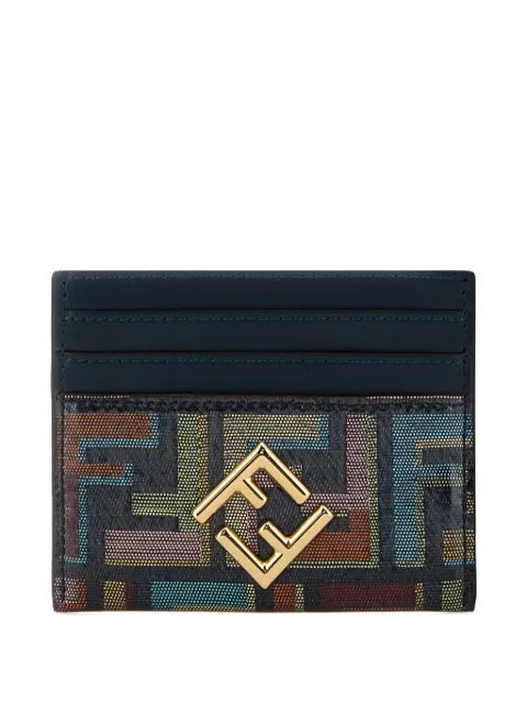 FENDI logo-plaque card holder