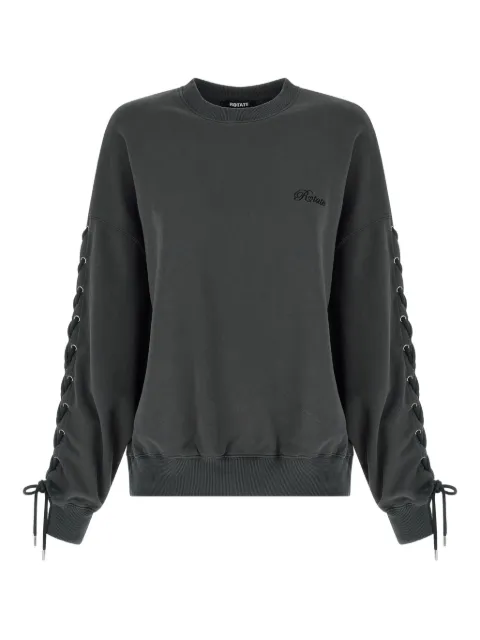 ROTATE BIRGER CHRISTENSEN lacing logo-embroidery sweater
