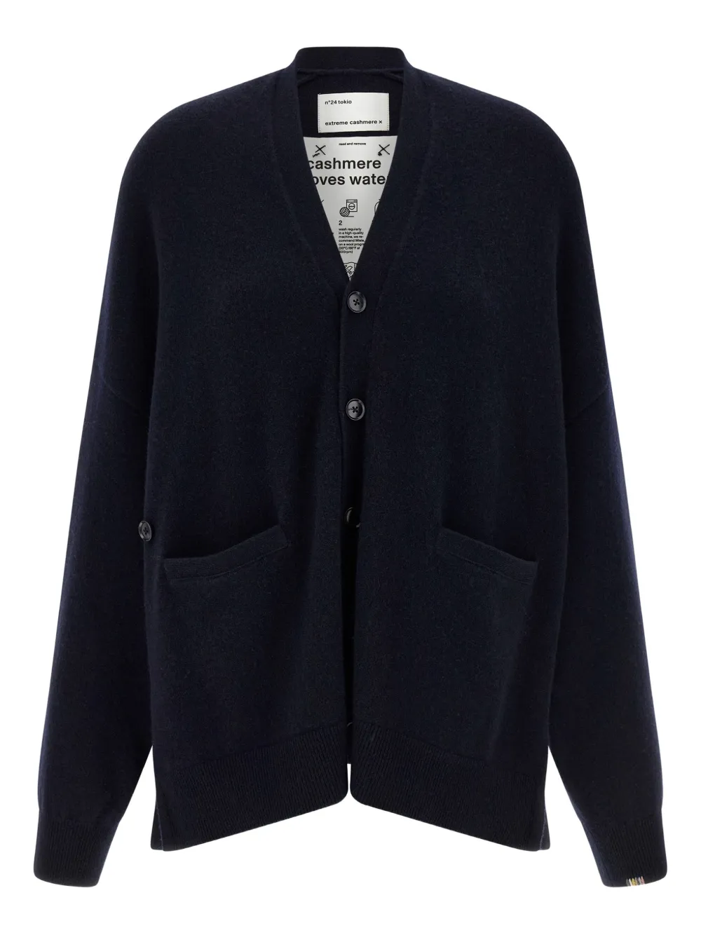 extreme cashmere Tokio V-neck cardigan - Blue