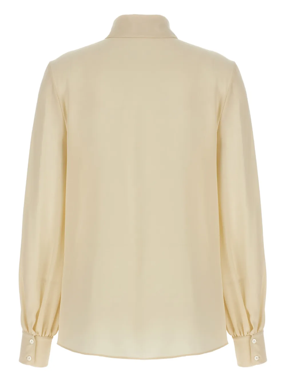 Valentino Garavani Blouse met strikdetail en knoopsluiting - Beige