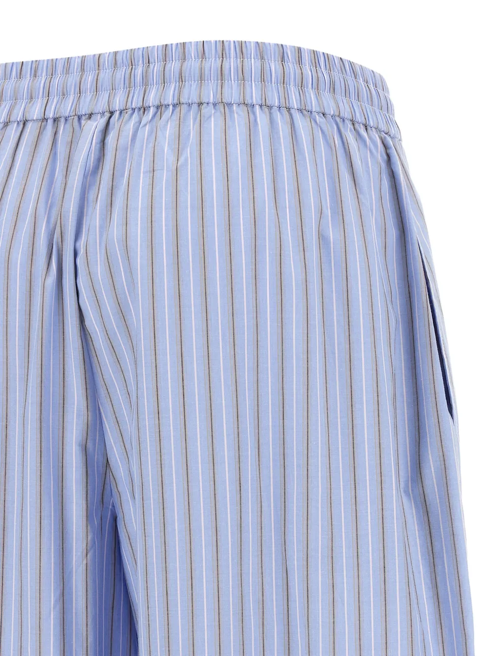 ROTATE BIRGER CHRISTENSEN Gestreepte broek met toelopende pijpen Blauw