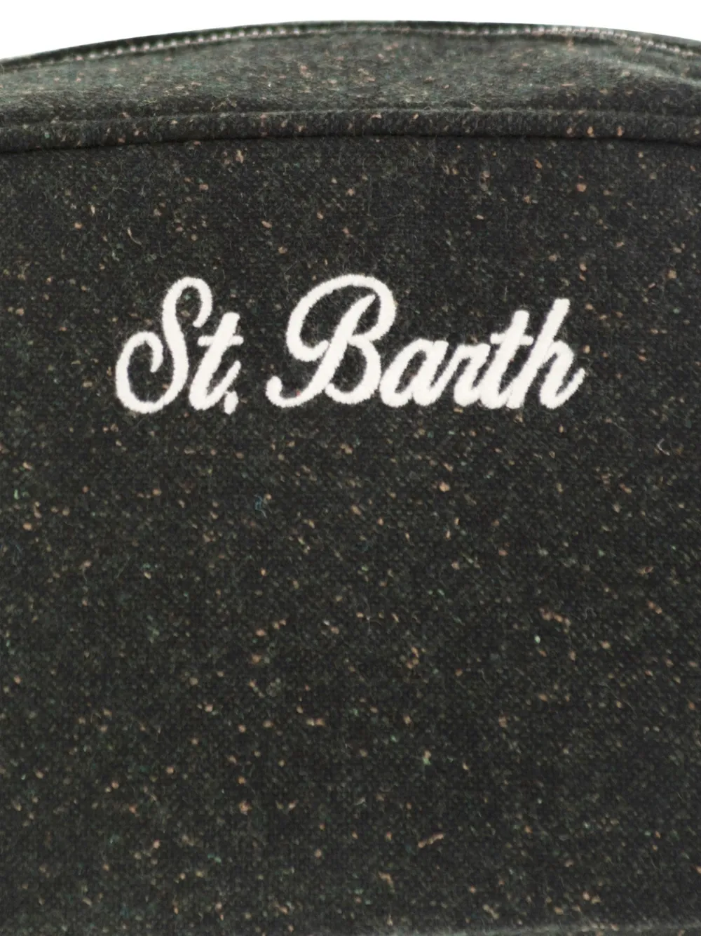 MC2 Saint Barth Westwood toilettas met geborduurd logo Groen