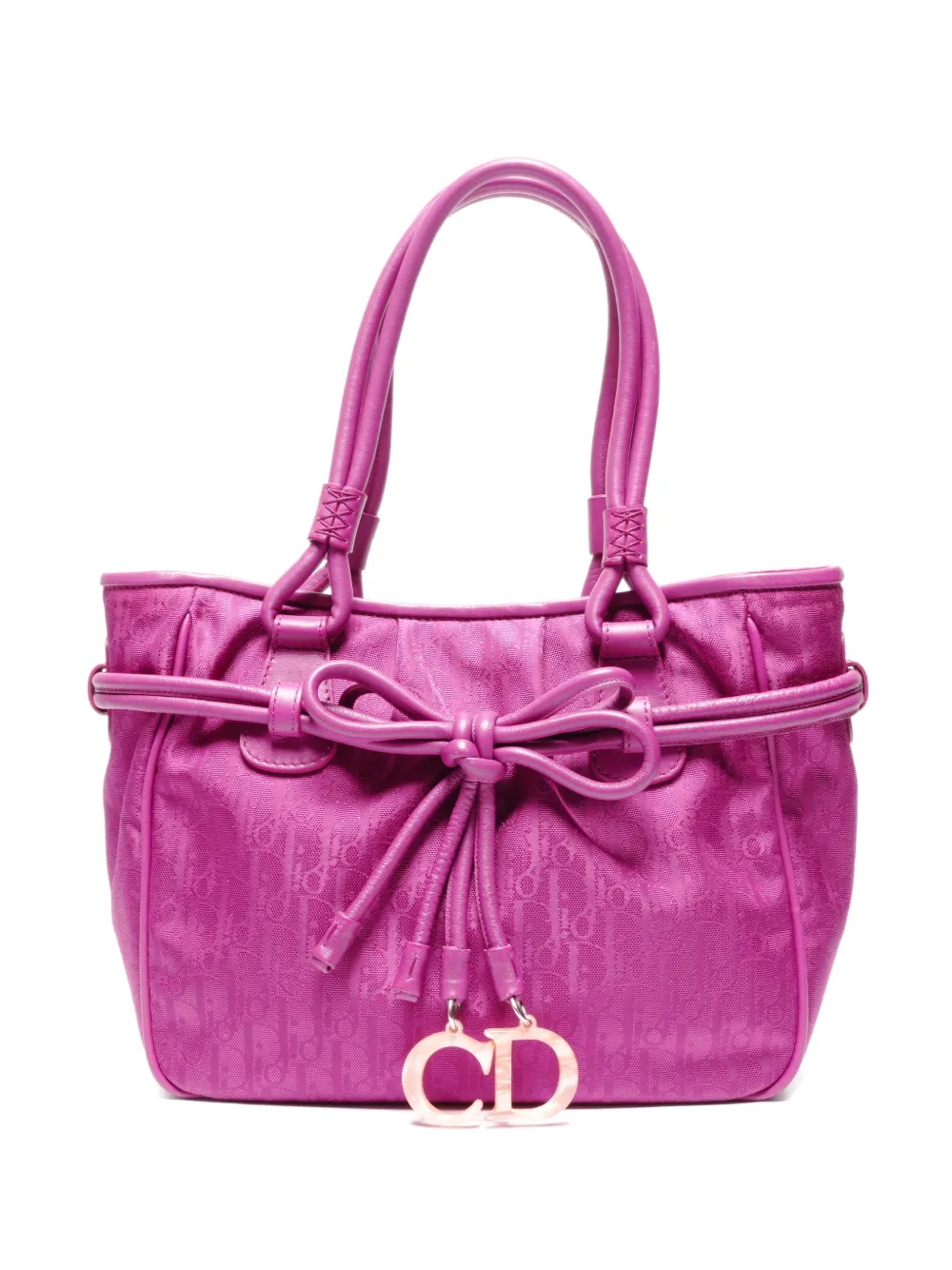 Christian Dior Pre-Owned 2008 bow-detail tote bag - Rosa