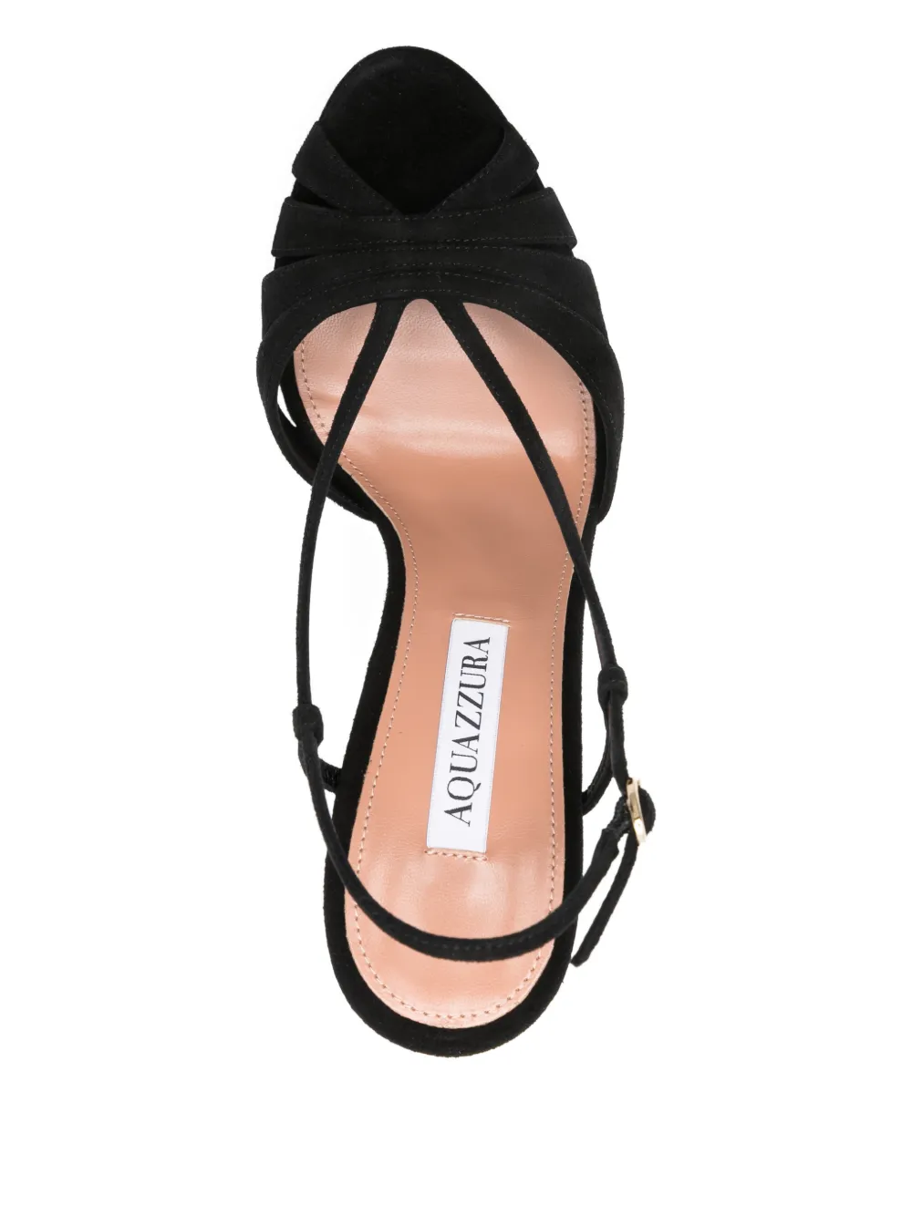 Aquazzura Aimée suède sandalen Zwart