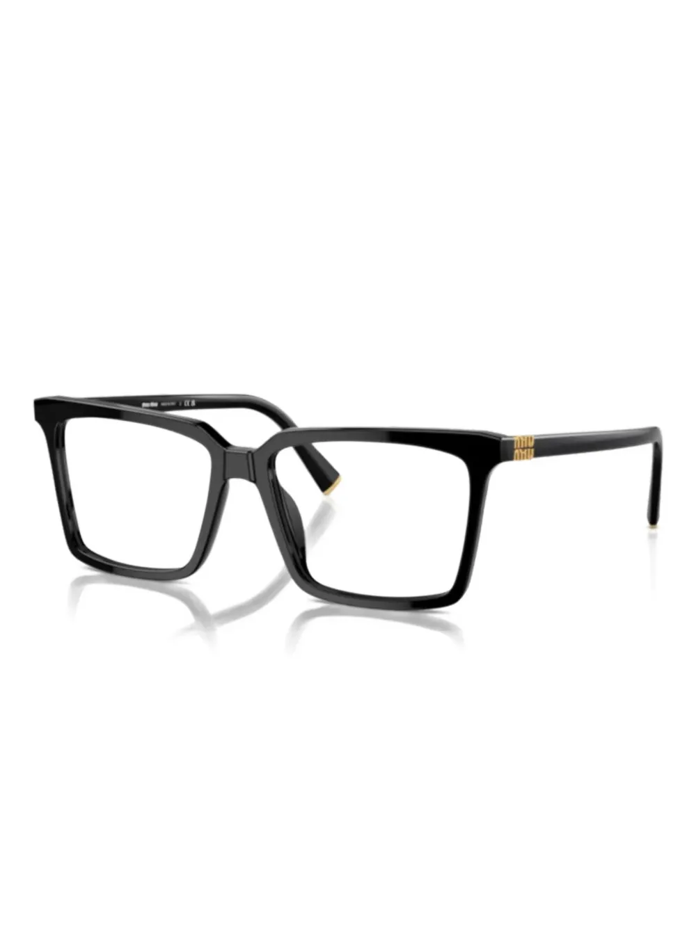 Miu Miu Eyewear 08XV rectangle- frame glasses | Black | Image 1