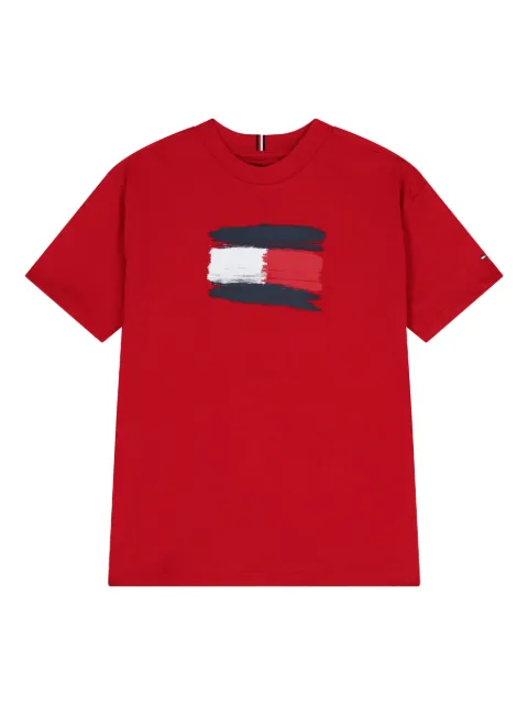 Tommy Hilfiger Junior logo cotton T-shirt