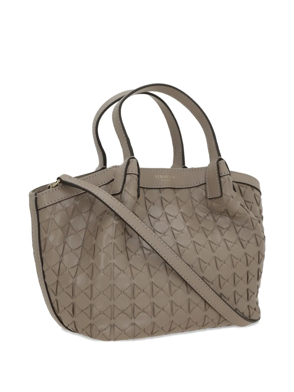  Serapian Mini Secret Woven Tote Bag - Neutrals 