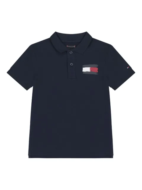 Tommy Hilfiger Junior logo cotton polo-shirt