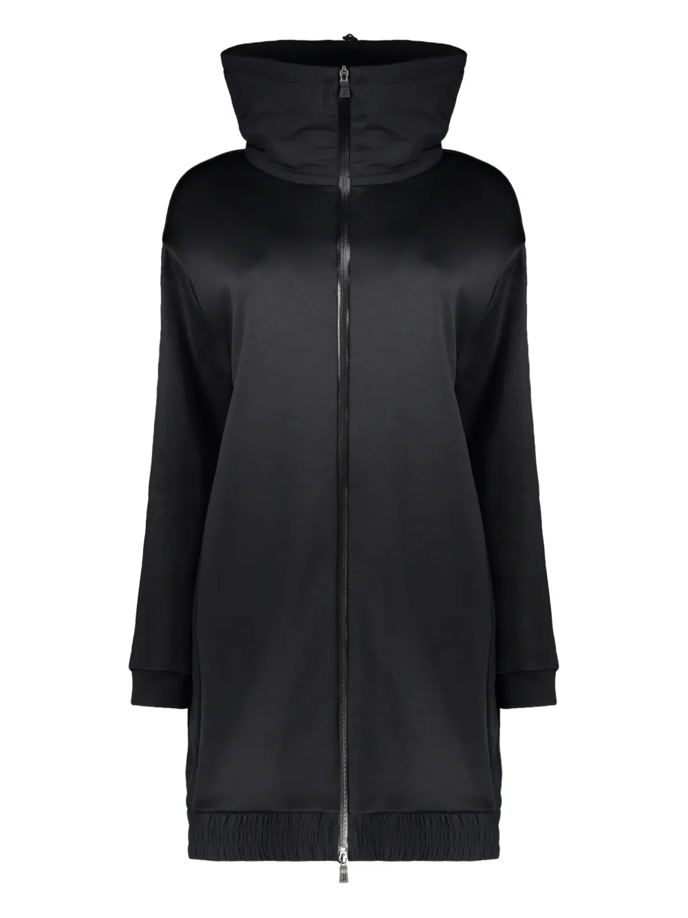 Herno high-collar zip coat - Black