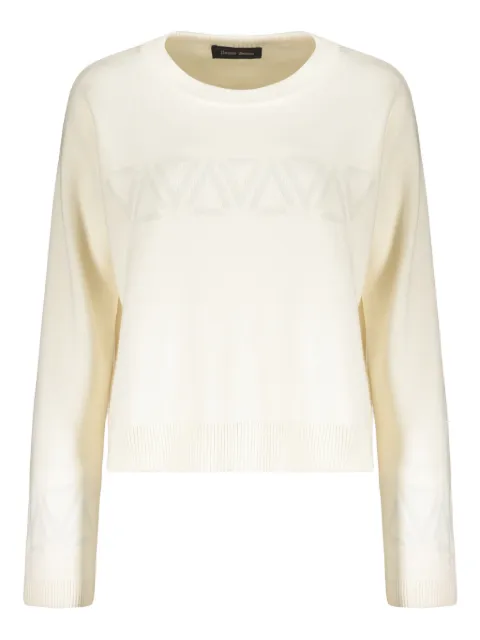 Herno crew-neck cropped sweater