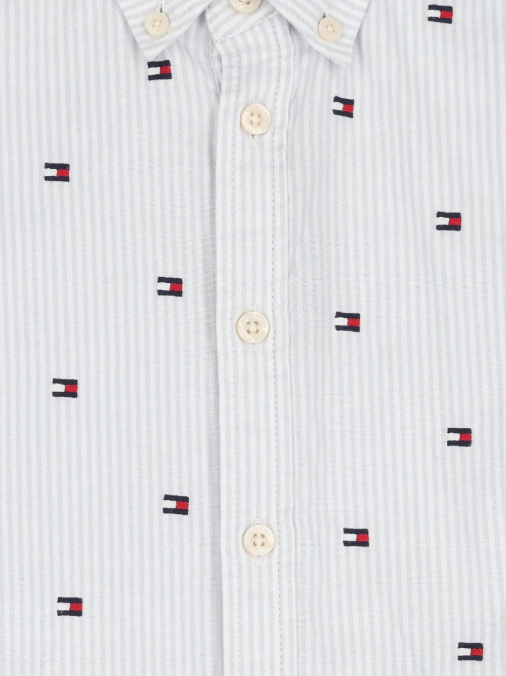 Tommy Hilfiger Junior Gestreept shirt Wit