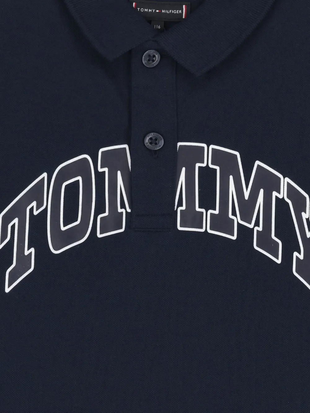 Tommy Hilfiger Junior Katoenen poloshirt met logo Blauw