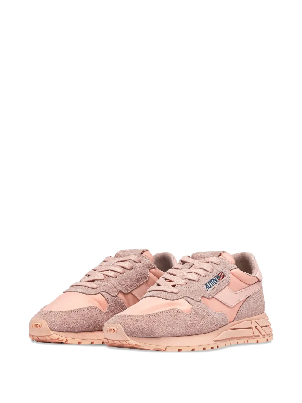 Autry logo suede sneakers - Roze