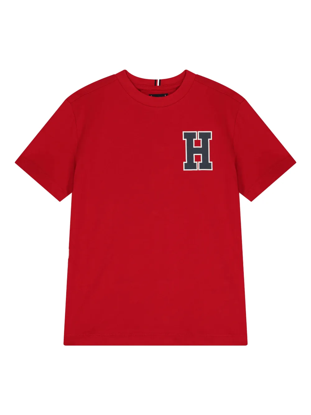 Tommy Hilfiger Junior logo cotton T-shirt - Rosso