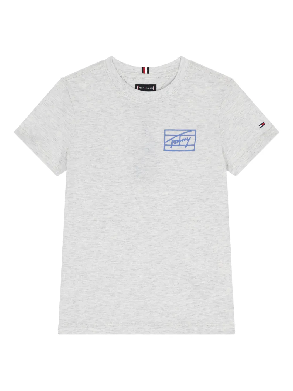Tommy Hilfiger Junior grey logo T-shirt - Grigio
