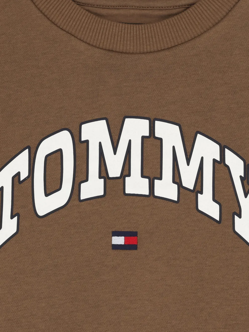 Tommy Hilfiger Junior Sweater met logo Bruin
