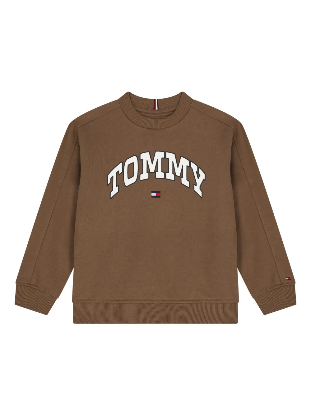 Tommy Hilfiger Junior logo sweatshirt - Marrone