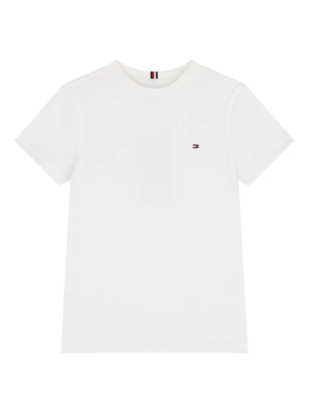 Tommy Hilfiger Junior logo cotton T-shirt - Bianco