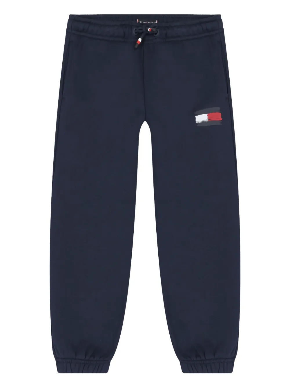 Tommy Hilfiger Junior logo cotton trousers - Blu
