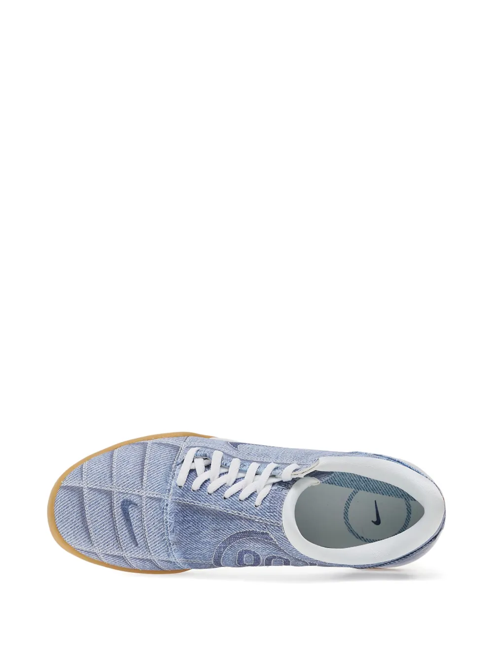 Nike quilted logo sneakers Blauw