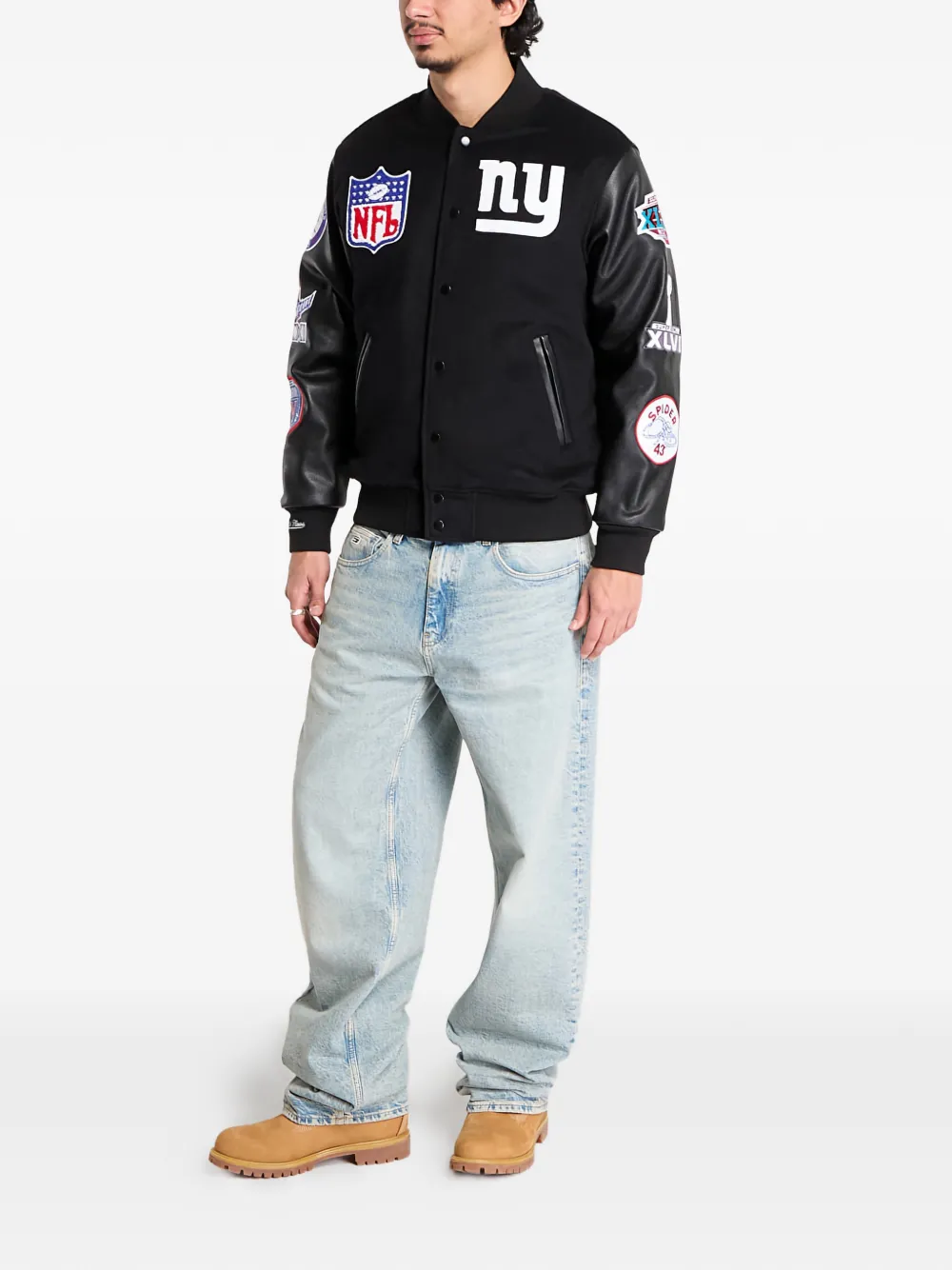 Mitchell & Ness Varsity appliqué jacket | Bomber Jackets | Image 2