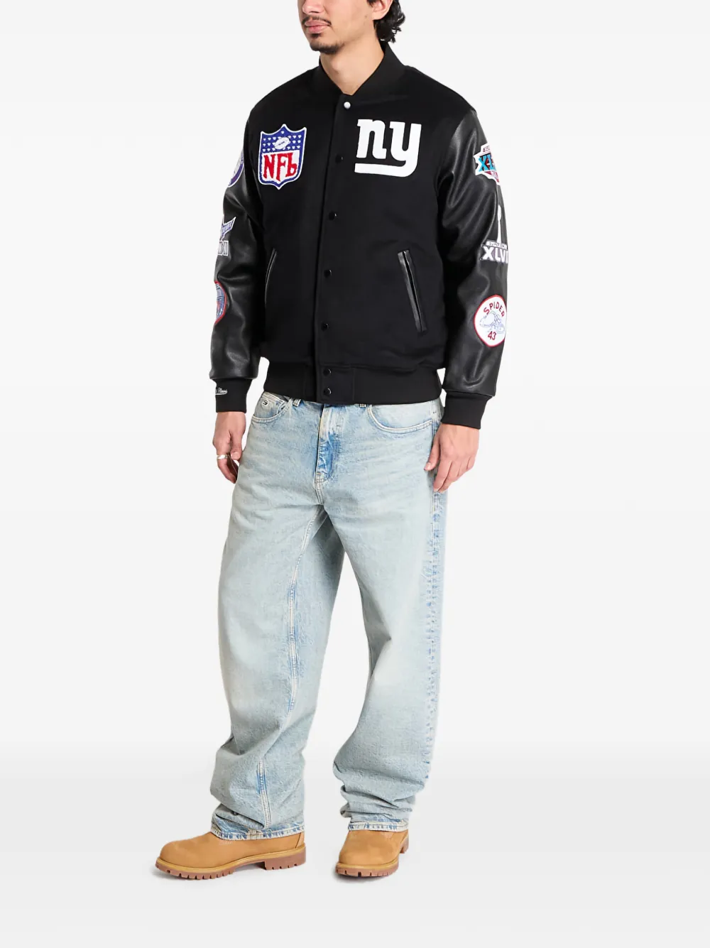 Mitchell & Ness chamarra universitaria con aplique | Chamarras bomber | Image 2