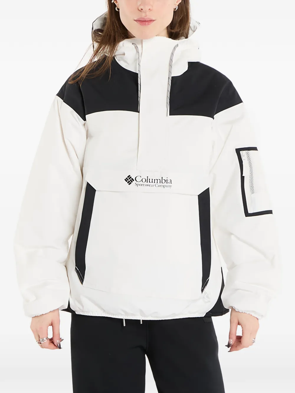  Columbia Hooded Insulated Pullover - White 